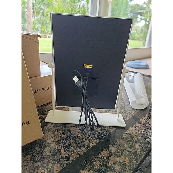 9"x11" Small Vanity Mirror with Lights Lighted Makeup Mirror B8 - Picture 11 of 13